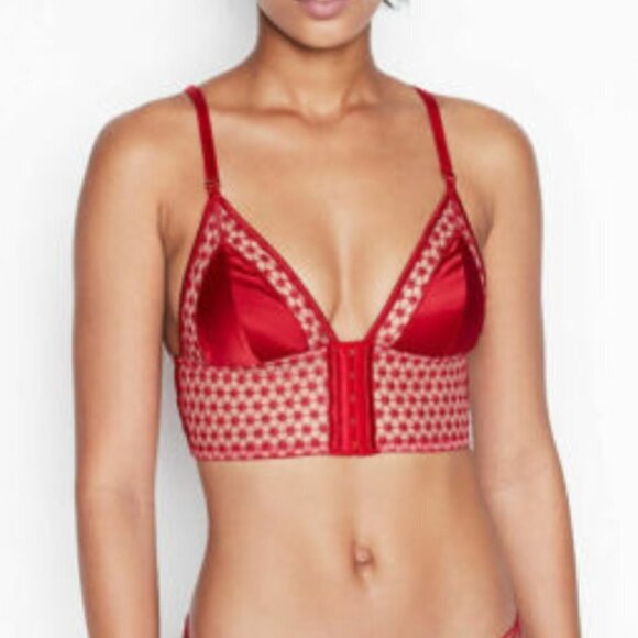 nwt VS strappy crop bralette bra sexy mesh - Picture 6 of 7